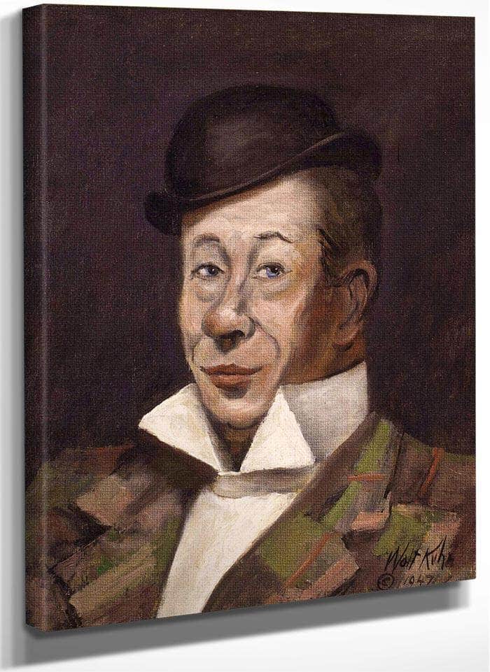 Portrait Of Bert Lahr By Walt Kuhn Fine Art Print