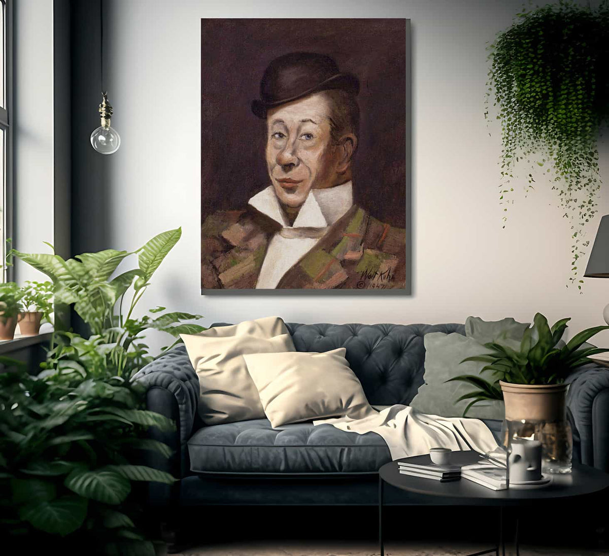 Portrait Of Bert Lahr By Walt Kuhn Fine Art Print