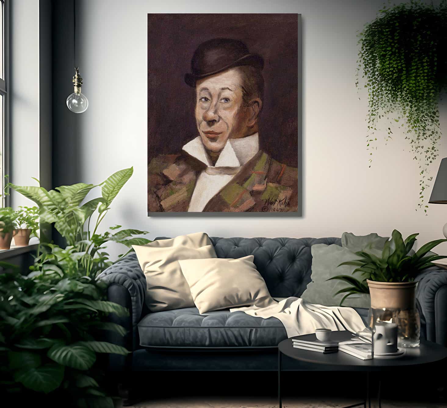 Portrait Of Bert Lahr By Walt Kuhn Fine Art Print