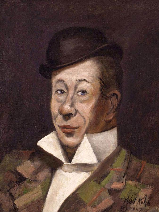 Portrait Of Bert Lahr By Walt Kuhn Fine Art Print