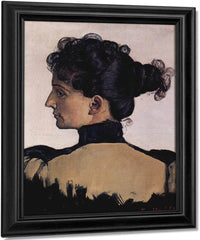 Portrait Of Berthe Jacques Wife Of The Artist 1894 Oil On Canvas 33 5X28Cm By Ferdinand Hodler Fine Art Print