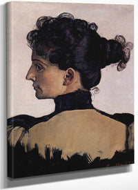 Portrait Of Berthe Jacques Wife Of The Artist 1894 Oil On Canvas 33 5X28Cm By Ferdinand Hodler Fine Art Print