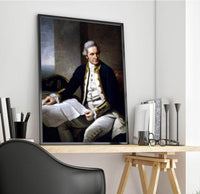 Portrait Of Captain James Cook Painting Nathaniel Dance Canvas Art Fine Art Print