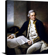 Portrait Of Captain James Cook Painting Nathaniel Dance Canvas Art Fine Art Print