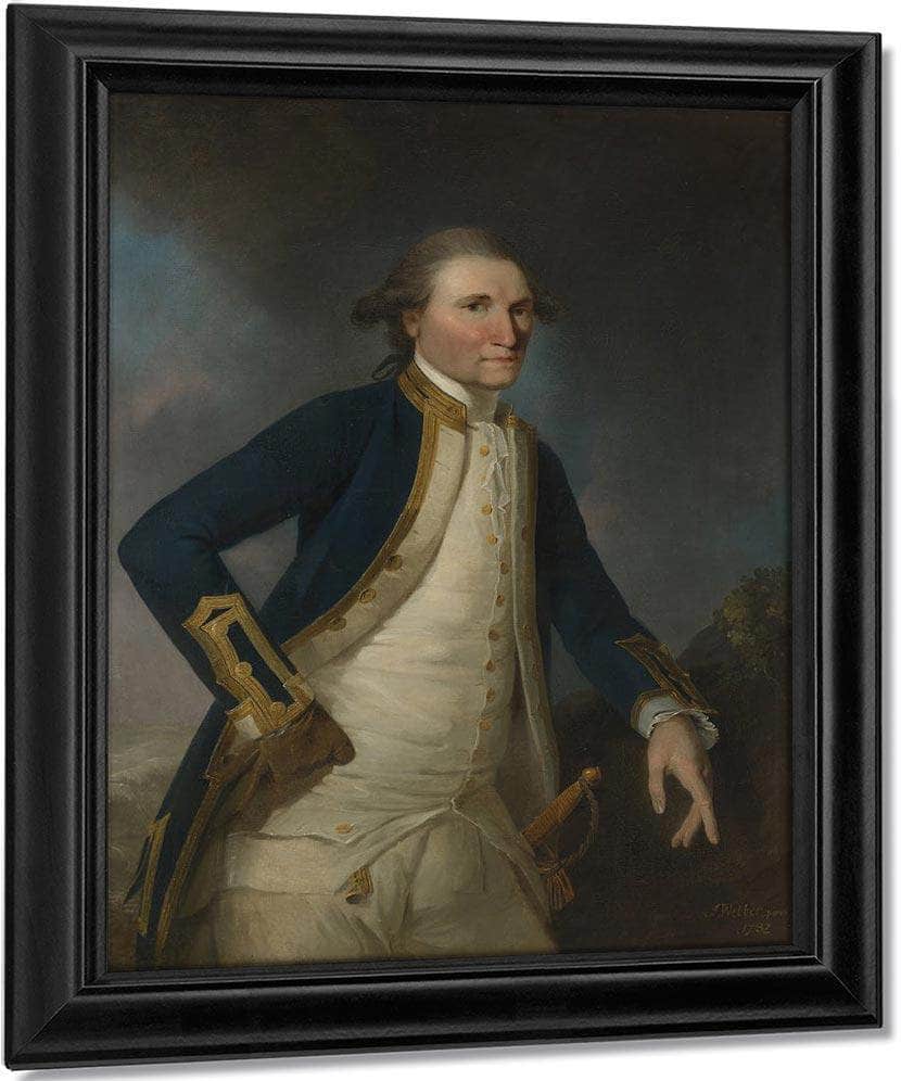 Portrait Of Captain James Cook Rn By John Webber Fine Art Print