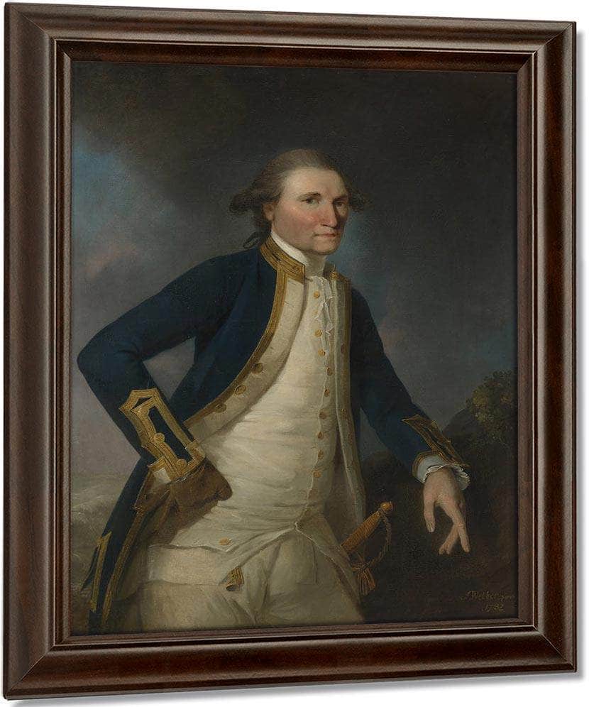 Portrait Of Captain James Cook Rn By John Webber Fine Art Print