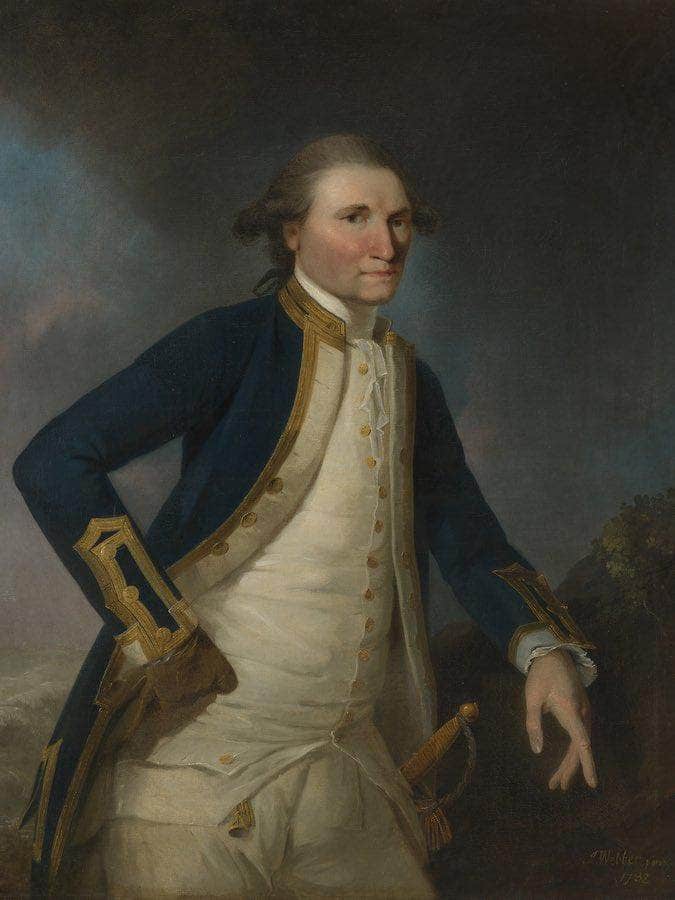 Portrait Of Captain James Cook Rn By John Webber Fine Art Print