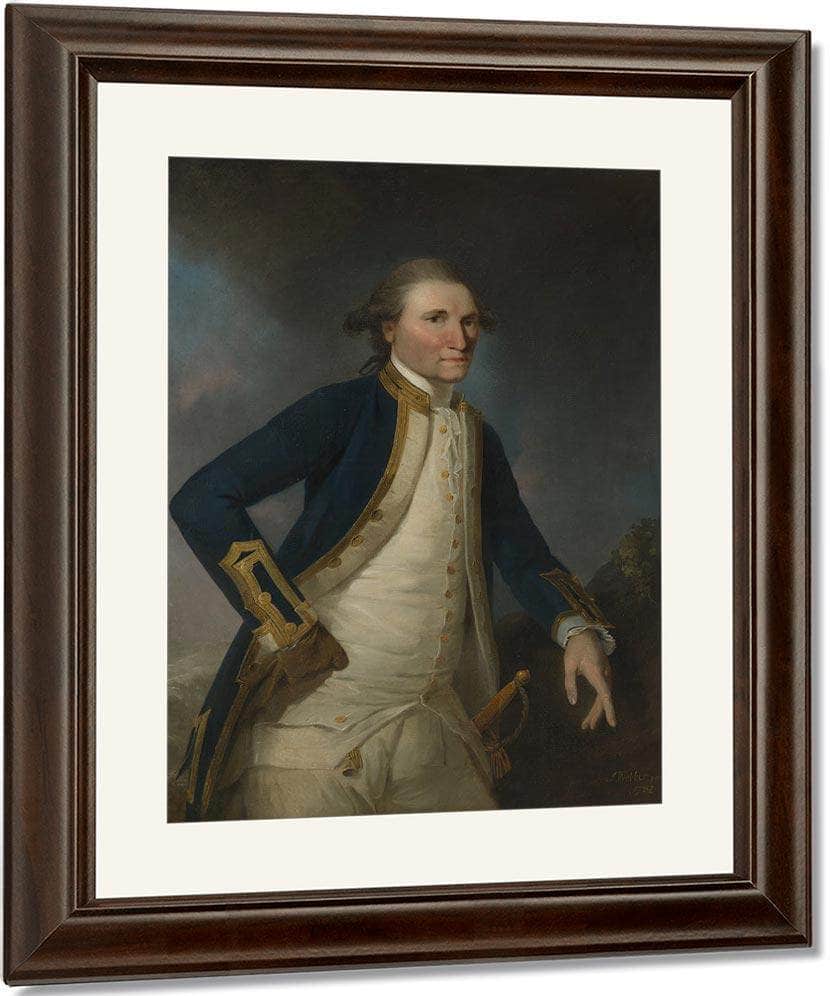 Portrait Of Captain James Cook Rn By John Webber Fine Art Print