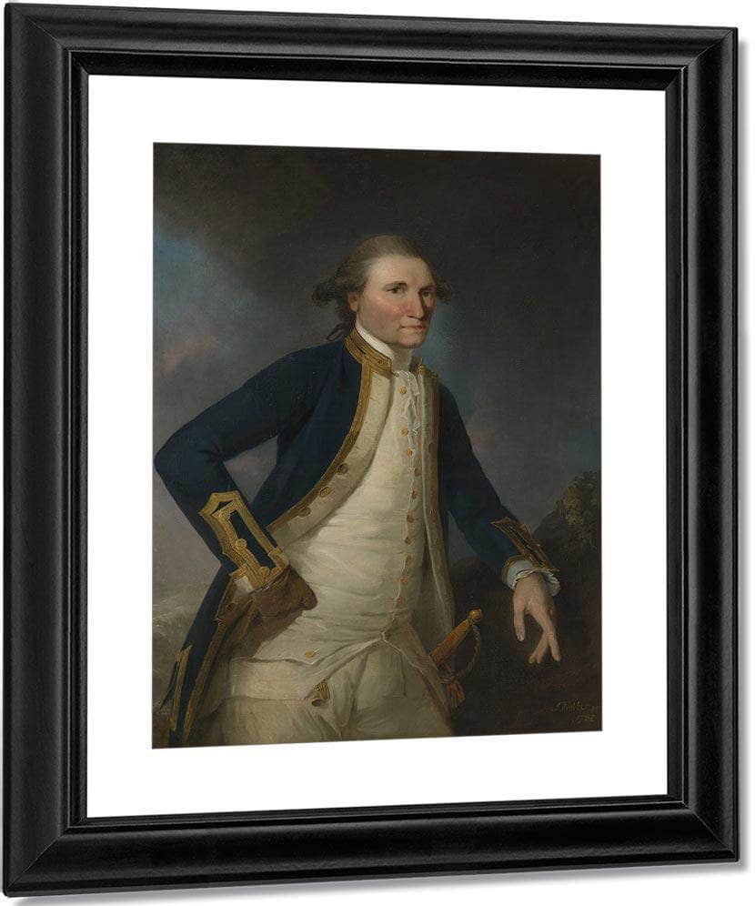 Portrait Of Captain James Cook Rn By John Webber Fine Art Print