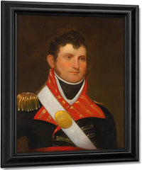 Portrait Of Captain John Crabbe By John Wesley Jarvis Fine Art Print
