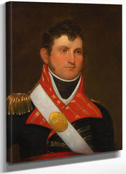 Portrait Of Captain John Crabbe By John Wesley Jarvis Fine Art Print