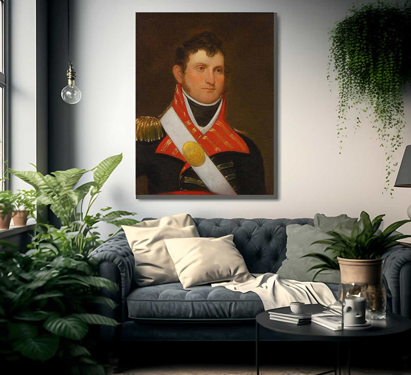 Portrait Of Captain John Crabbe By John Wesley Jarvis Fine Art Print
