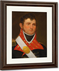 Portrait Of Captain John Crabbe By John Wesley Jarvis Fine Art Print