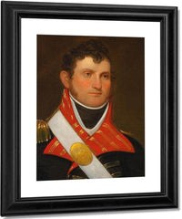 Portrait Of Captain John Crabbe By John Wesley Jarvis Fine Art Print