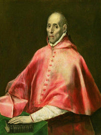 Portrait Of Cardinal Juan De Tavera (Oil On Canvas) By El Greco Fine Art Print
