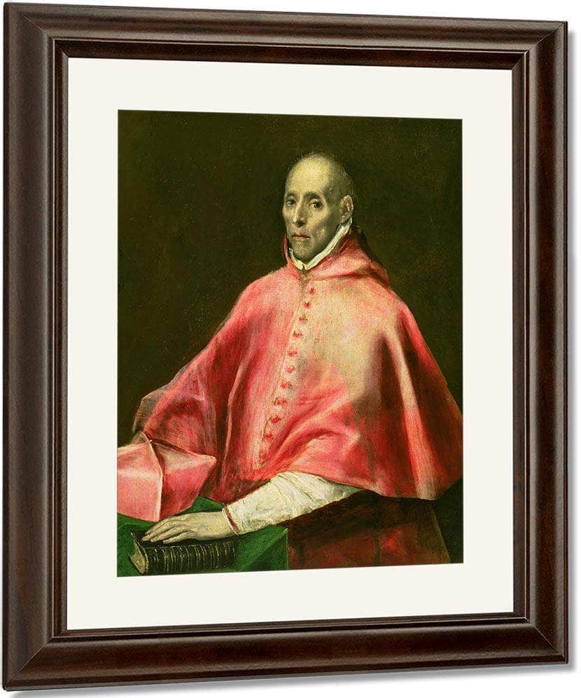 Portrait Of Cardinal Juan De Tavera (Oil On Canvas) By El Greco Fine Art Print