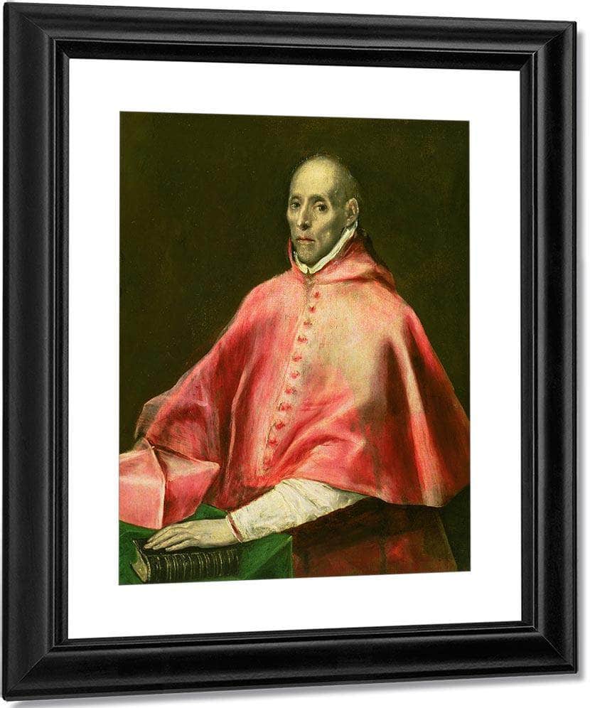 Portrait Of Cardinal Juan De Tavera (Oil On Canvas) By El Greco Fine Art Print