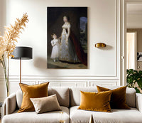 Portrait Of Caroline Murat With Her Daughter Letizia 1807 By Elisabeth Vigee Le Brun Fine Art Print