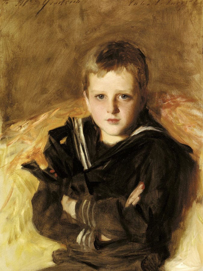 Portrait Of Caspar Goodrich By John Singer Sargent Fine Art Print