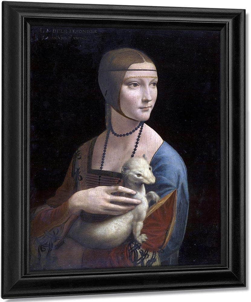 Portrait Of Cecilia Gallerani (Lady With The Ermine) By Leonardo Da Vinci Fine Art Print