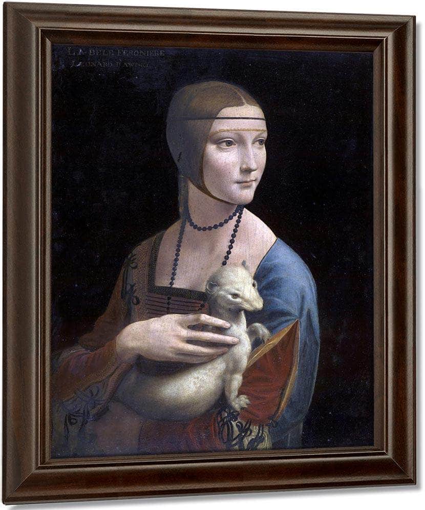 Portrait Of Cecilia Gallerani (Lady With The Ermine) By Leonardo Da Vinci Fine Art Print