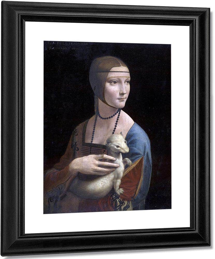 Portrait Of Cecilia Gallerani (Lady With The Ermine) By Leonardo Da Vinci Fine Art Print