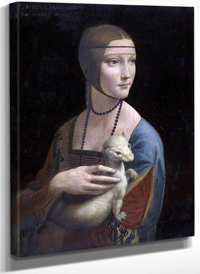 Portrait Of Cecilia Gallerani (Lady With The Ermine) By Leonardo Da Vinci Fine Art Print