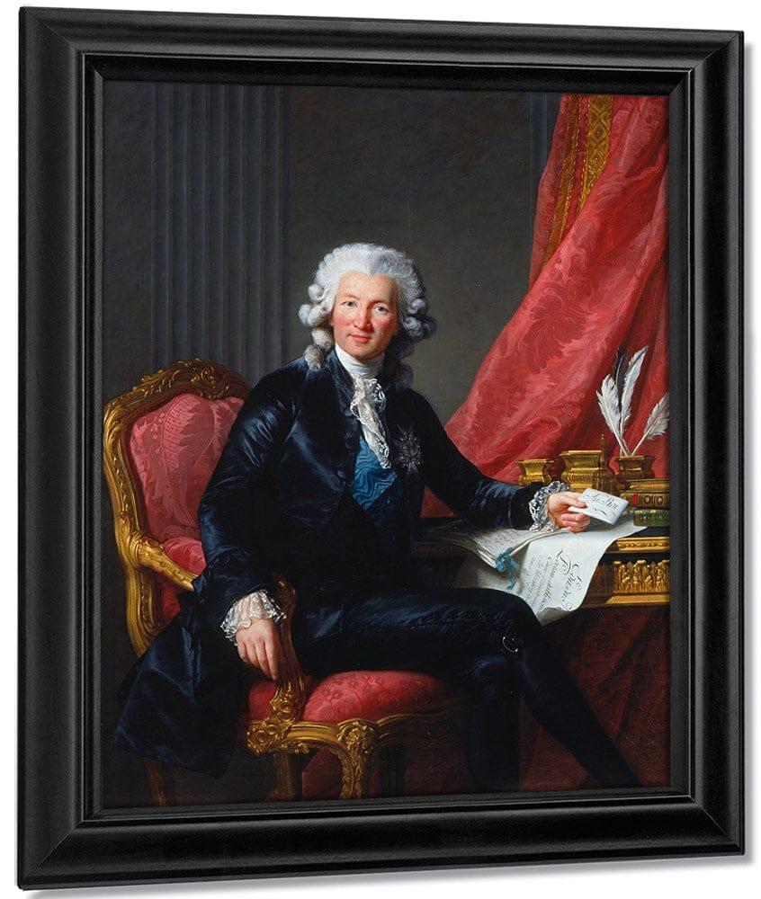 Portrait Of Charles Alexandre De Calonne 1784 By Elisabeth Vigee Le Brun Fine Art Print