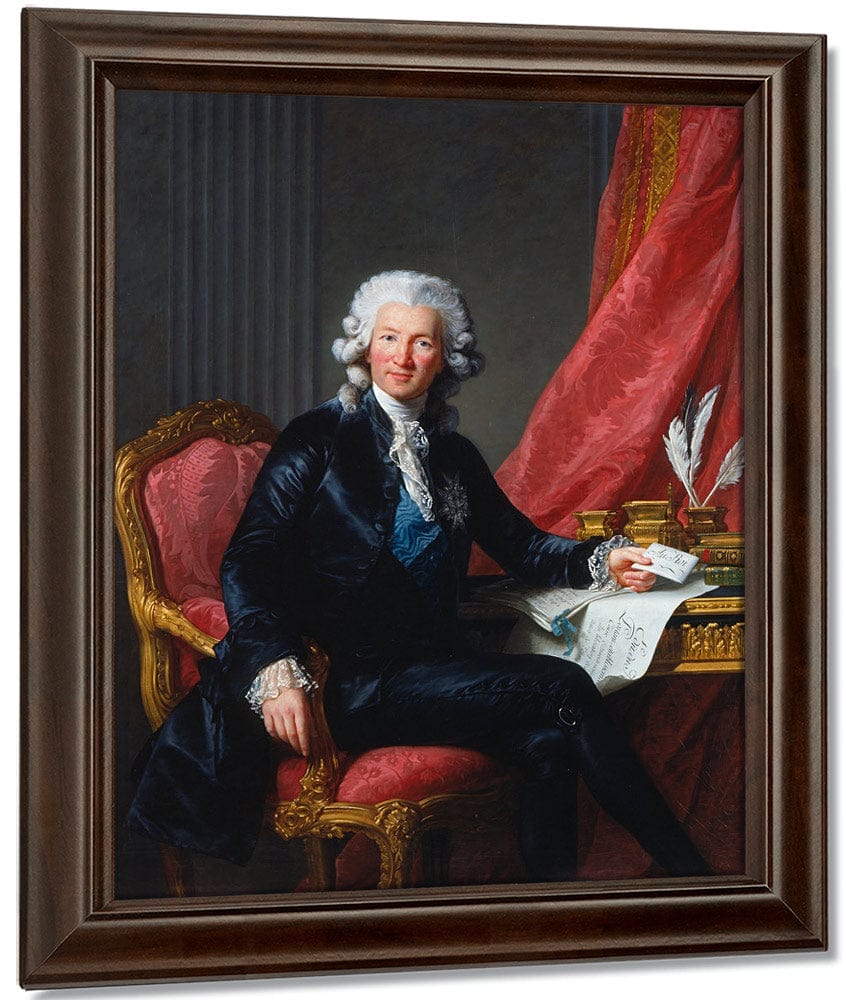 Portrait Of Charles Alexandre De Calonne 1784 By Elisabeth Vigee Le Brun Fine Art Print