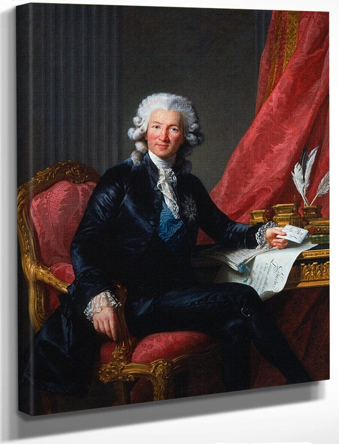 Portrait Of Charles Alexandre De Calonne 1784 By Elisabeth Vigee Le Brun Fine Art Print