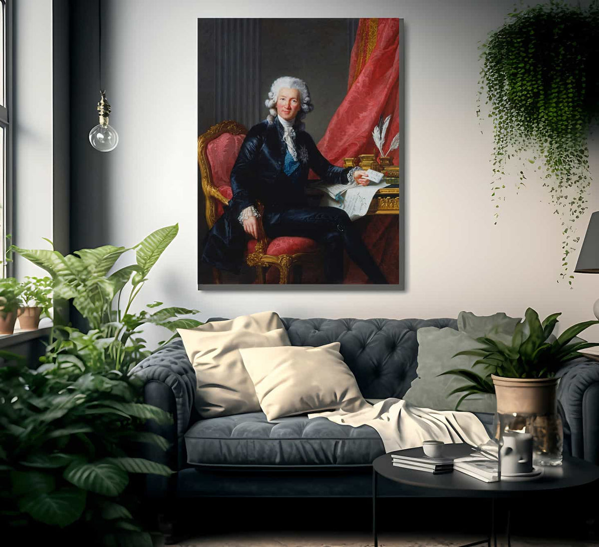 Portrait Of Charles Alexandre De Calonne 1784 By Elisabeth Vigee Le Brun Fine Art Print