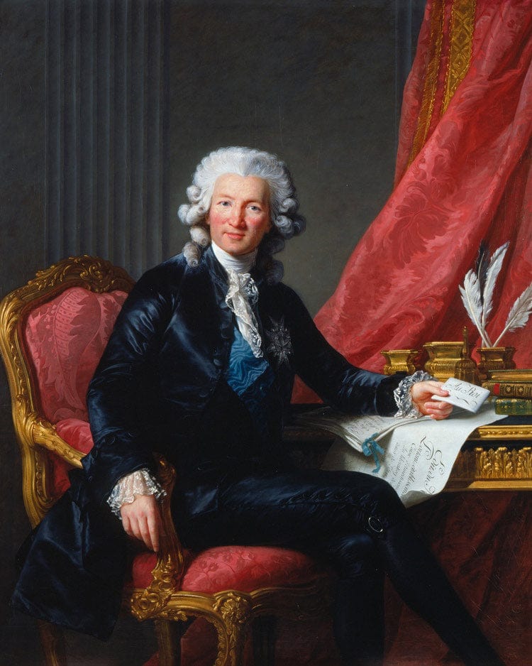 Portrait Of Charles Alexandre De Calonne 1784 By Elisabeth Vigee Le Brun Fine Art Print