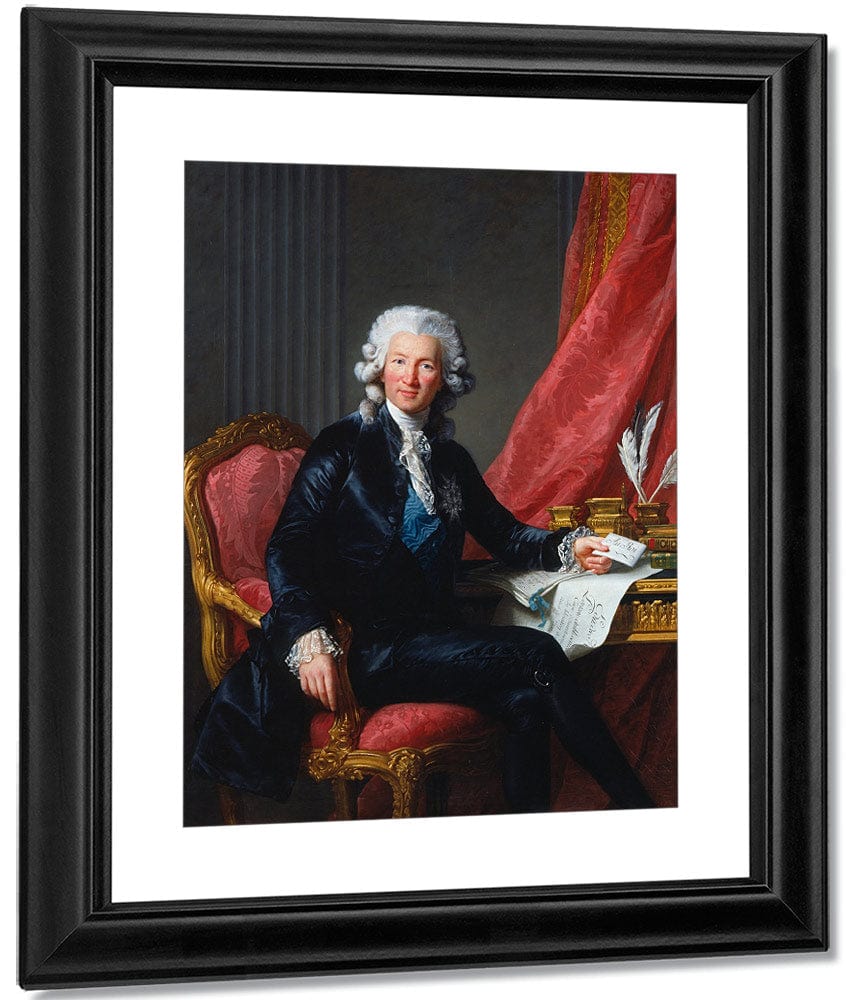 Portrait Of Charles Alexandre De Calonne 1784 By Elisabeth Vigee Le Brun Fine Art Print