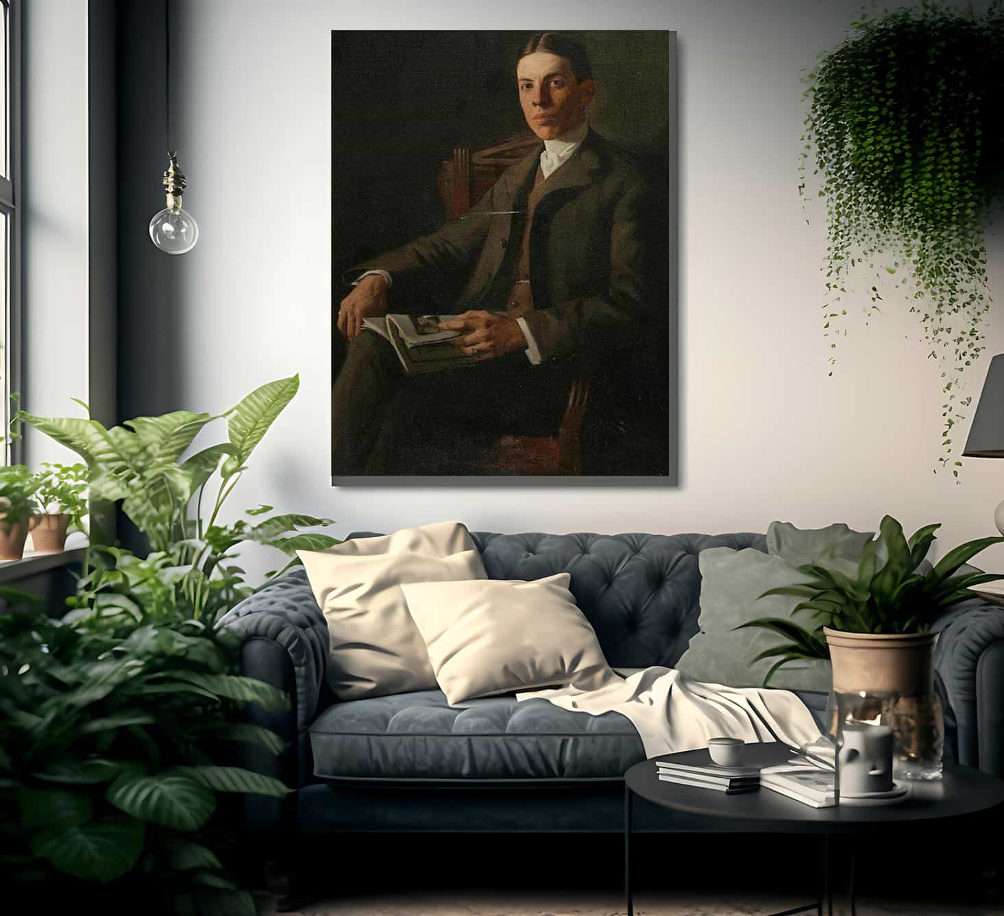 Portrait Of Charles Biggers By Richard Edward Miller Fine Art Print