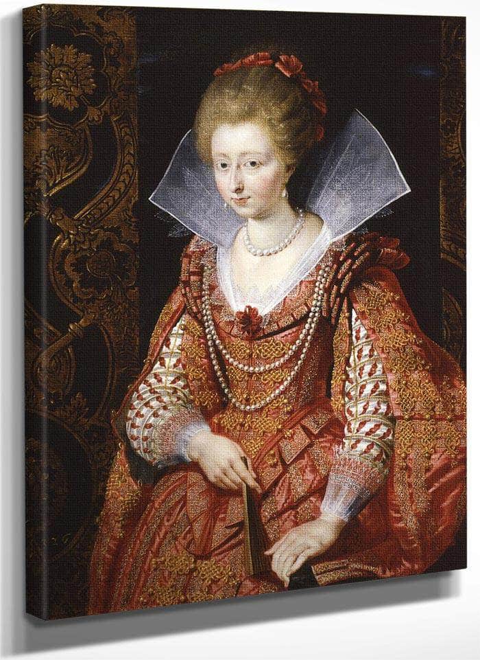 Portrait Of Charlotte Marguerite De Montmorency Princess Of Conde By Peter Paul Rubens Fine Art Print
