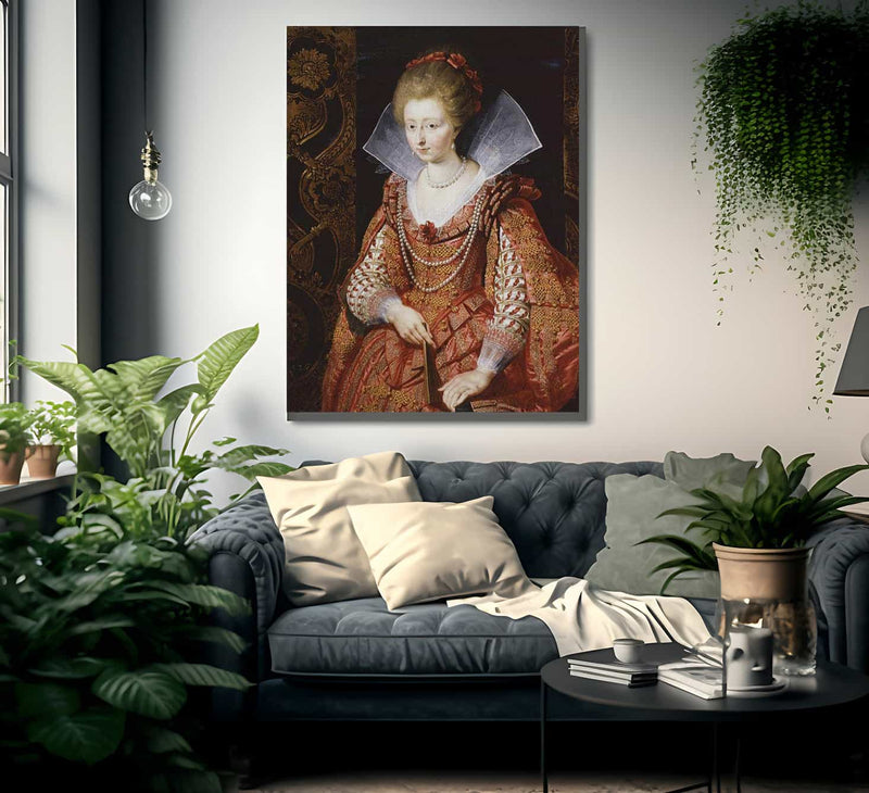 Portrait Of Charlotte Marguerite De Montmorency Princess Of Conde By Peter Paul Rubens Fine Art Print