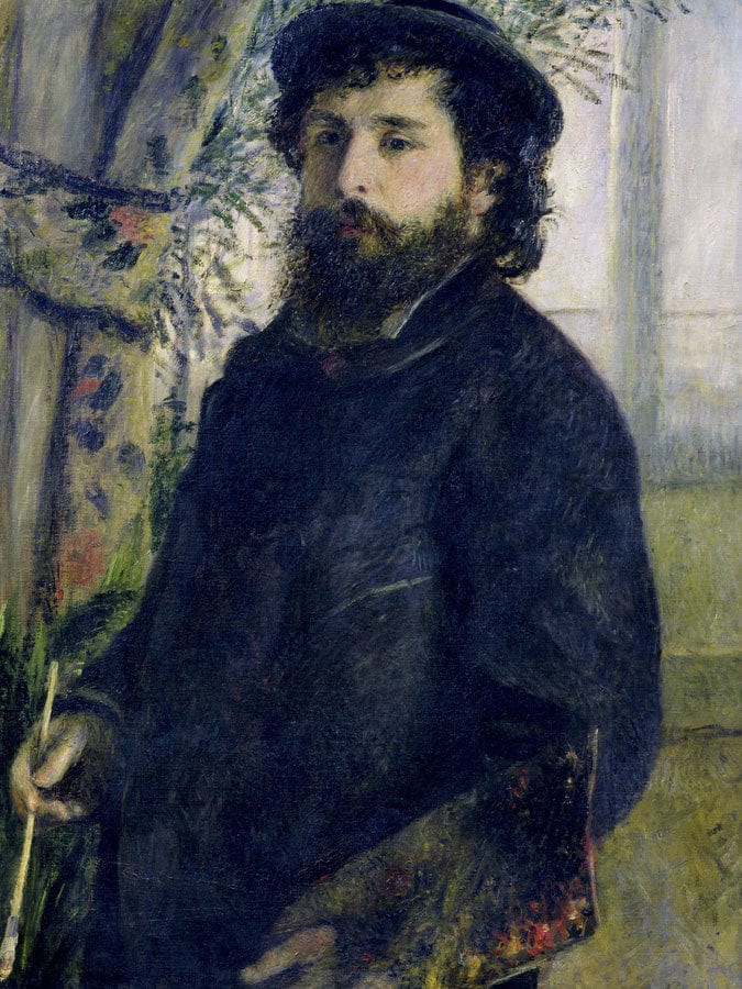 Portrait Of Claude Monet (1840 1926) By Pierre Auguste Renoir Fine Art Print