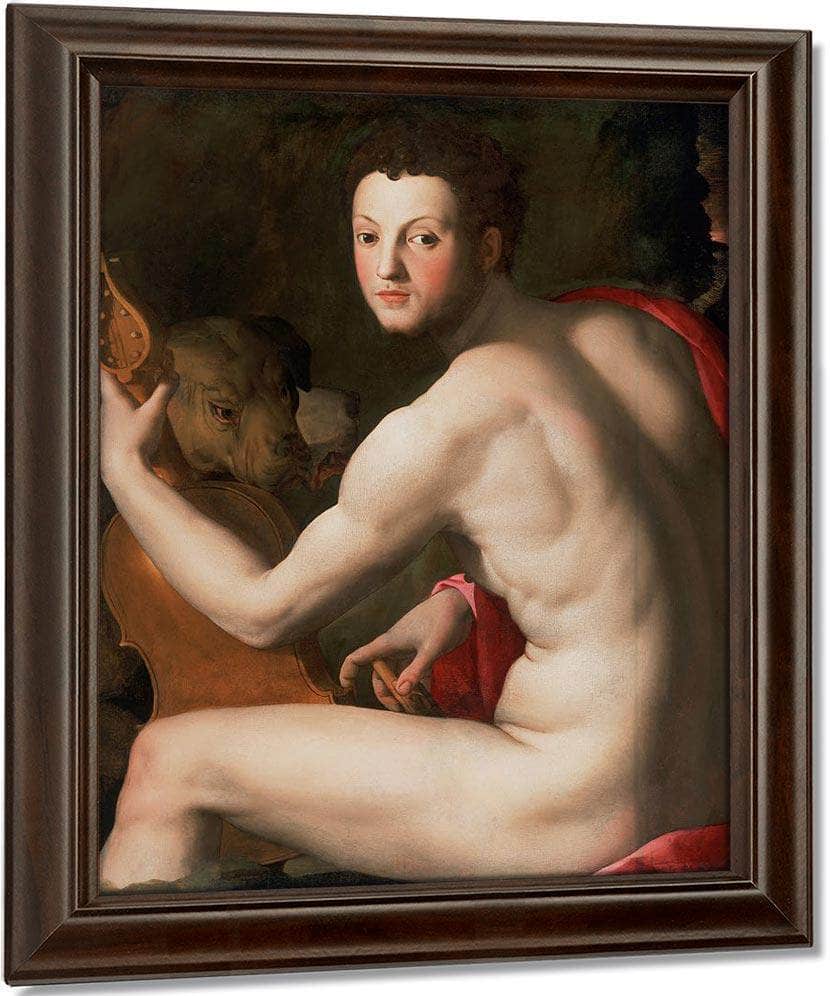 Portrait Of Cosimo I De Medici As Orpheus 1537 1539 Mannerism 93 7X76 4Cm Philidelphia Museum Of Art By Agnolo Bronzino Fine Art Print
