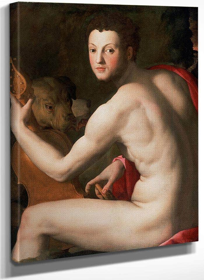 Portrait Of Cosimo I De Medici As Orpheus 1537 1539 Mannerism 93 7X76 4Cm Philidelphia Museum Of Art By Agnolo Bronzino Fine Art Print