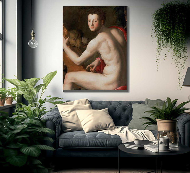 Portrait Of Cosimo I De Medici As Orpheus 1537 1539 Mannerism 93 7X76 4Cm Philidelphia Museum Of Art By Agnolo Bronzino Fine Art Print