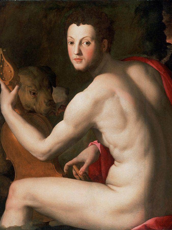 Portrait Of Cosimo I De Medici As Orpheus 1537 1539 Mannerism 93 7X76 4Cm Philidelphia Museum Of Art By Agnolo Bronzino Fine Art Print