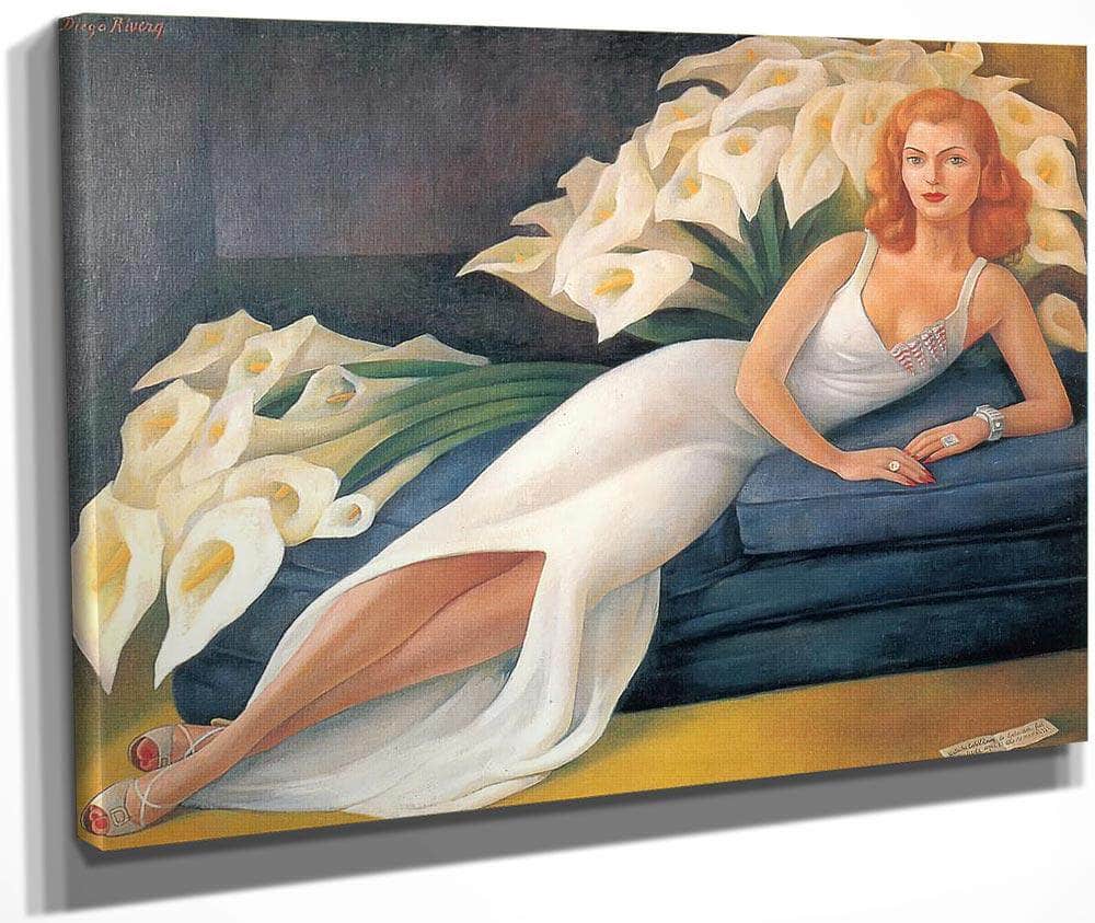 Portrait Of Cuca Bustamante By Diego Rivera Fine Art Print