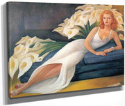 Portrait Of Cuca Bustamante By Diego Rivera Fine Art Print