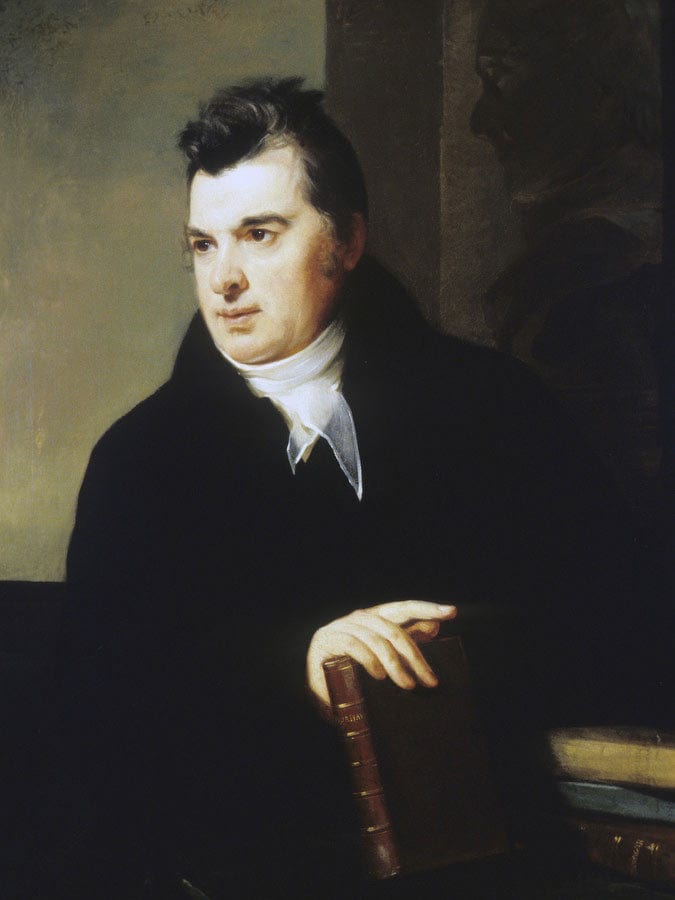 Portrait Of David Hosack, M.D. By Thomas Sully Fine Art Print