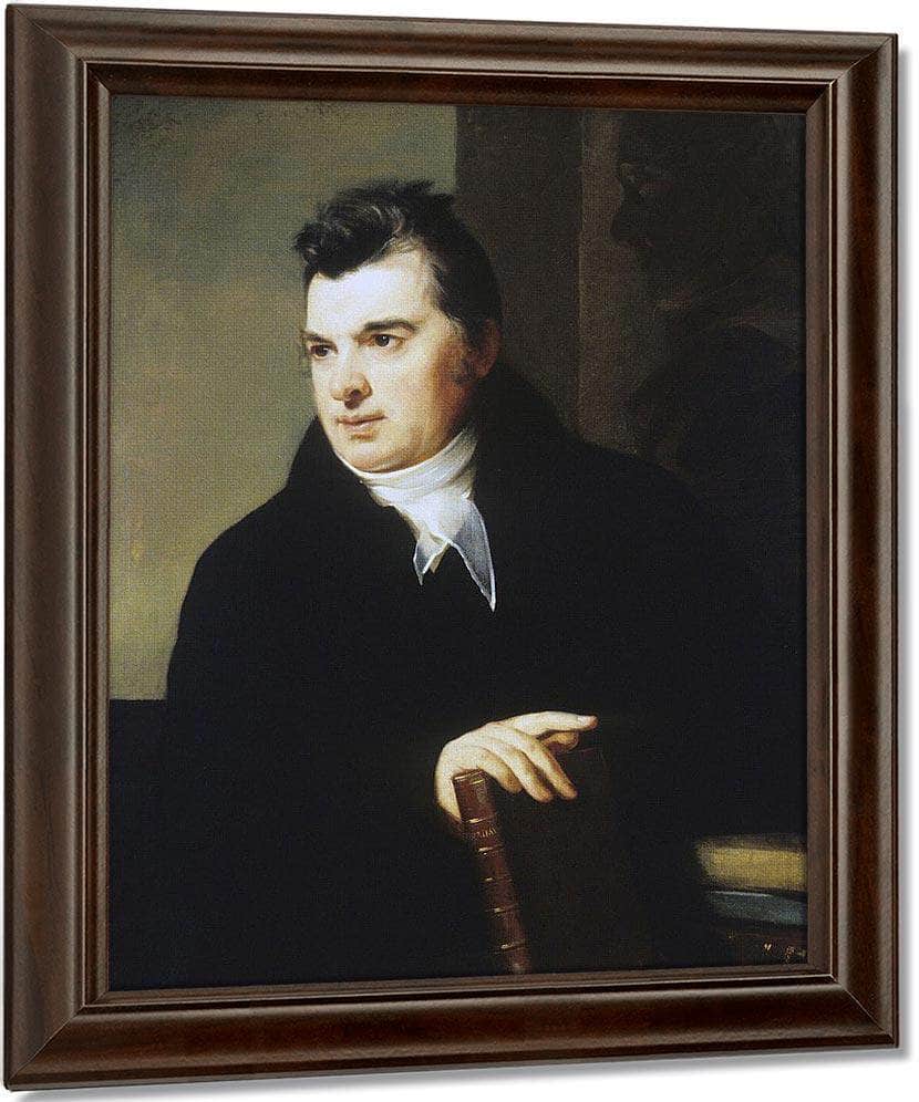 Portrait Of David Hosack, M.D. By Thomas Sully Fine Art Print