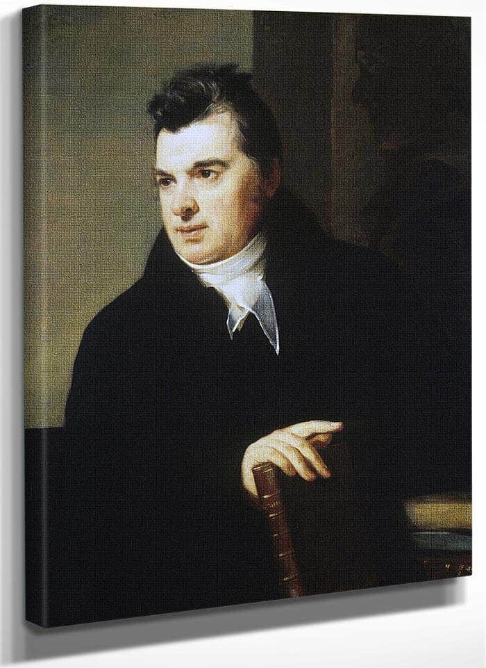 Portrait Of David Hosack, M.D. By Thomas Sully Fine Art Print