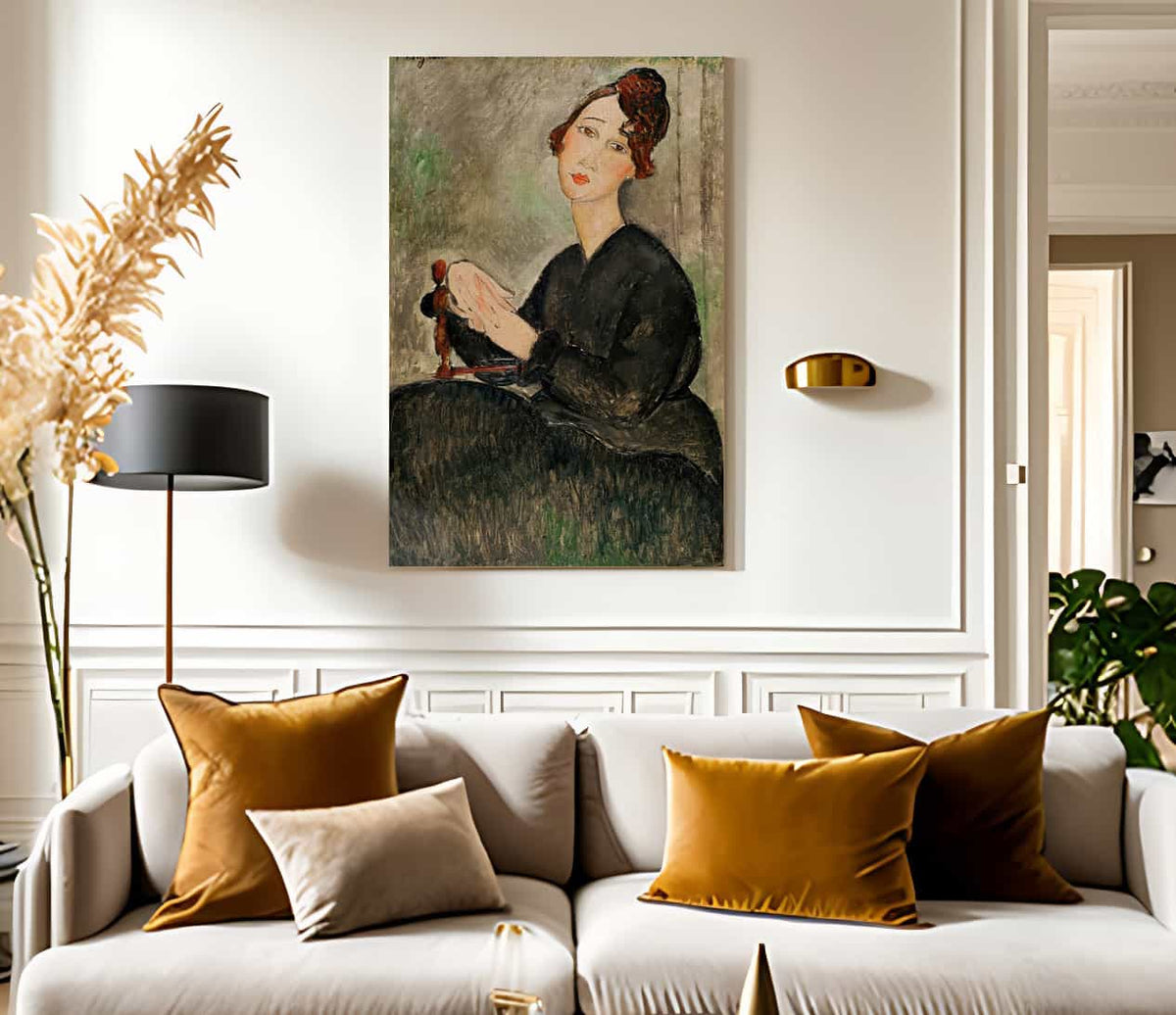 Portrait Of Dedie Hayden By Amedeo Modigliani Fine Art Print