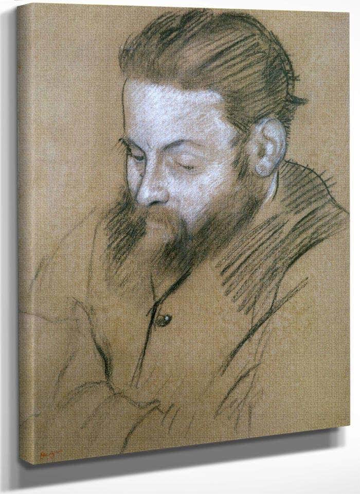 Portrait Of Diego Martelli By Edgar Degas Fine Art Print