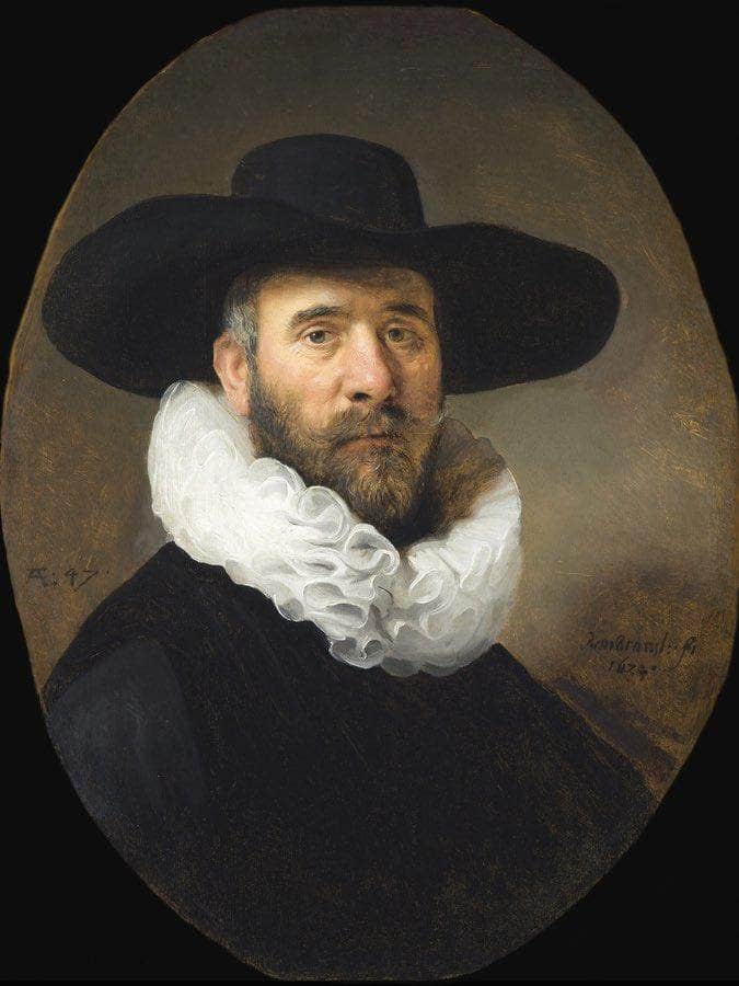 Portrait Of Dirck Jansz Pesser By Rembrandt Fine Art Print