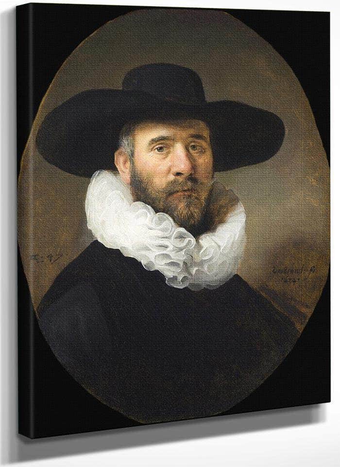 Portrait Of Dirck Jansz Pesser By Rembrandt Fine Art Print
